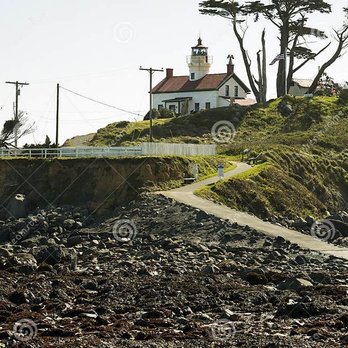 Battery Point Lighthouse - Seabed approach to the lighthouse - Landmarks & Historical Buildings Near Me - Crescent City, California