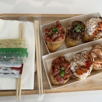 Atoyubu - spicy tuna, myungran crab, lemon pepper salmon - Japanese Near Me - Buena Park, California