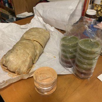 Cali Tacos - The angel burrito. Massive - Mexican Near Me - Orange, California