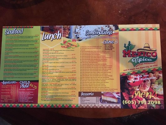 Menu photo 2 Mexico Tipico Rapid City, SD Menu photo 2 Mexico Tipico Rapid City, SD