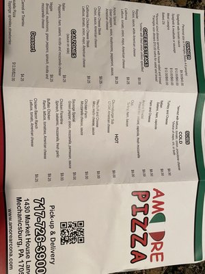 Menu photo 1 Amore Pizza Mechanicsburg, PA