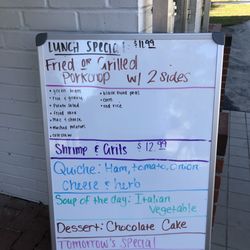 Macs Diner  - Options for Tuesday.