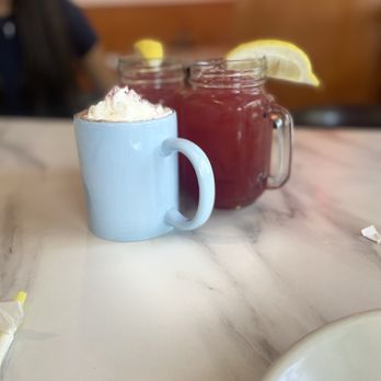 The Hangout - Ube latte & raspberry lemonade - Breakfast & Brunch Near Me - Walnut Creek, California