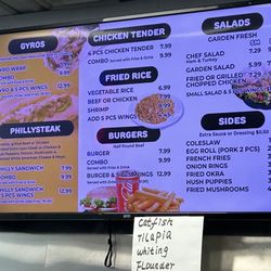 SC Wing Fish & Deli - Menu