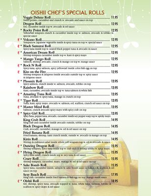 Menu photo 5 Oishii Rocky Point, NY
