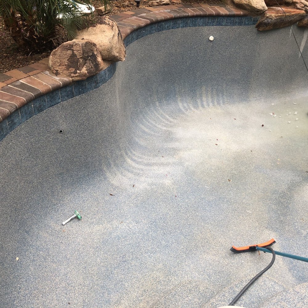 ABC Pool Services - Before acid wash - Pool Cleaners Near Me