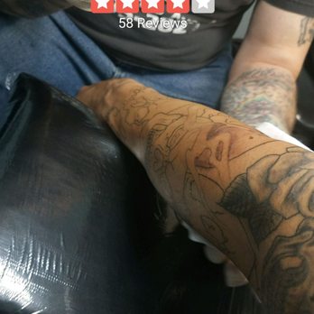 Inkstop Tattoo - Getting worked on - Tattoo Near Me - Long Island City, New York