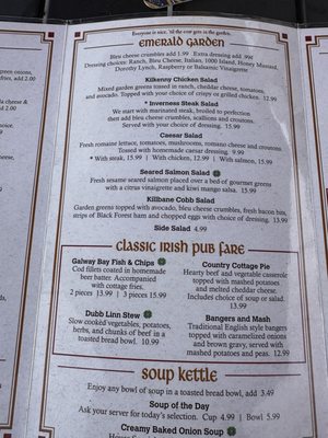 Menu photo 7 Brazen Head Irish Pub Omaha, NE