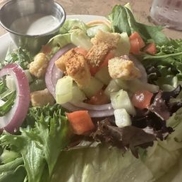House salad subbed for the kale