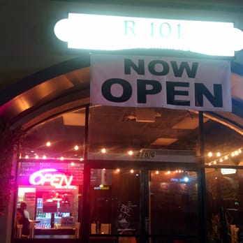 R101 Ramen - front doors at night - Ramen Near Me - Glendale, California