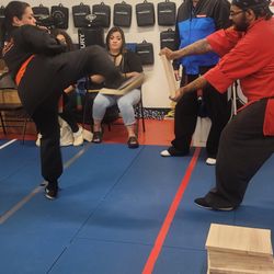 Rochester Kung Fu & Fitness - Solange breaking a board