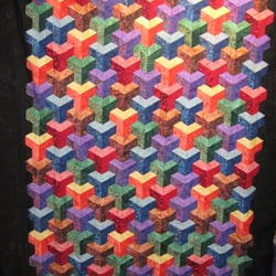 B J's Fabric and Quilts - This is the "roll of the dice" quilt. From the "ABC 3-D" Book by Marci Baker. Absolutely love this quilt! So much fun to make!