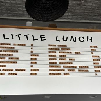 Little Lunch Coffee - Menu - Cafes Near Me - Venice, California Little Lunch Coffee - Menu - Cafes Near Me - Venice, California