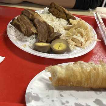 Liang's Chinese Cafe - Pork stew over rice and Yiao Tiao - Chinese Near Me - Westmont, Illinois