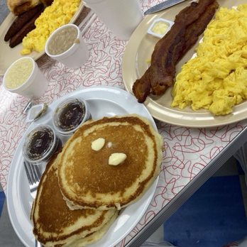 Bryant's Breakfast - Pancakes with bacon and eggs - Breakfast & Brunch Near Me - Memphis, Tennessee