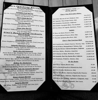 Menu photo 2 Gino's Vino Osteria Austin, TX