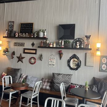 Starks & Luce Coffee Parlour and Bakehouse - Tons of Christmas decor - Coffee & Tea Near Me - Plainfield, Wisconsin Starks & Luce Coffee Parlour and Bakehouse - Tons of Christmas decor - Coffee & Tea Near Me - Plainfield, Wisconsin