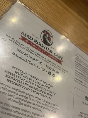 Menu photo 2 Mad Rooster Cafe - Milwaukee West Milwaukee, WI