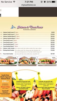 Menu photo 6 Sushi One Toronto, ON