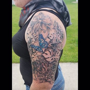 Goshen Ink Therapy And Body Piercing - Black and grey with a touch of color - Tattoo Near Me - Goshen, Indiana Goshen Ink Therapy And Body Piercing - Black and grey with a touch of color - Tattoo Near Me - Goshen, Indiana