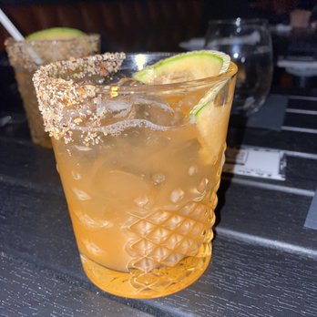 Dive Bar LIC - Sun Tan Resposado Tequila + Aperol + Melon + Lemon + Spicy Rim - Dive Bars Near Me - Astoria, New York