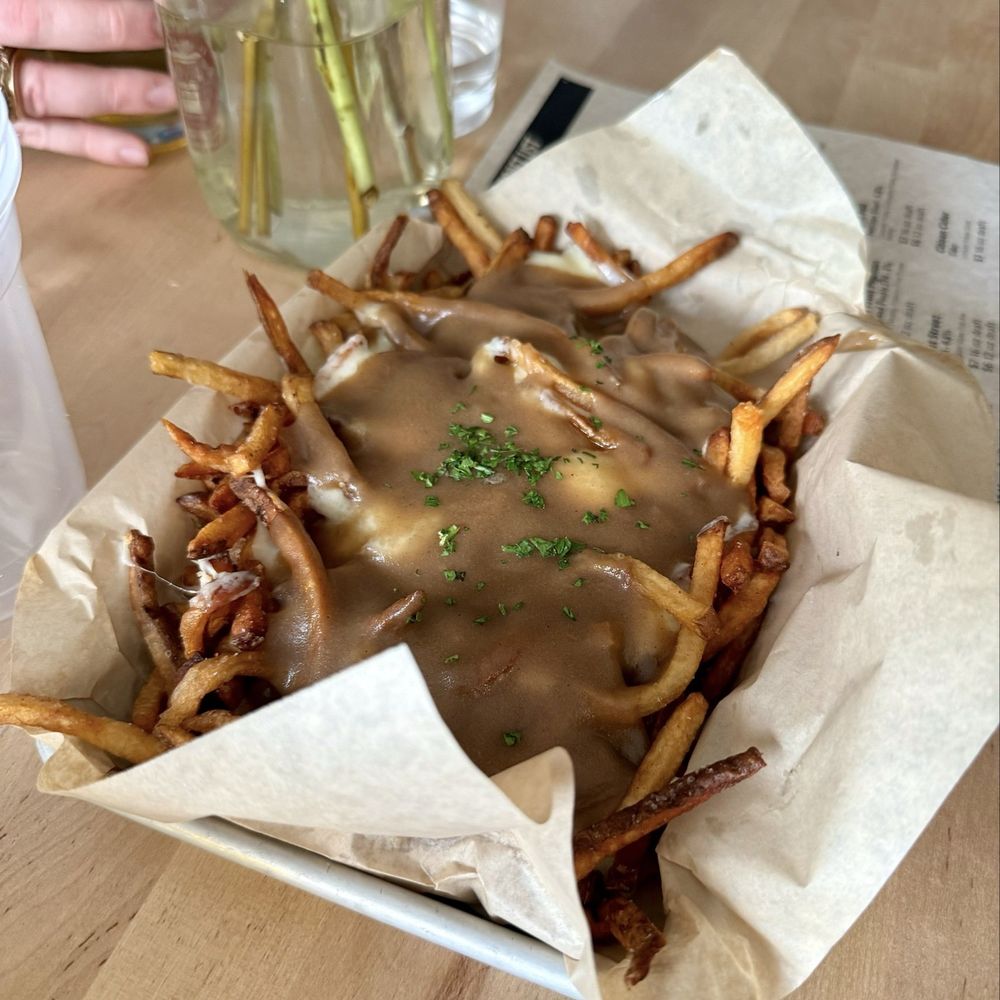 Good Measure Brewing - Poutine fries- heavy on the sauce but good! - Breweries Near Me - Northfield, Vermont Good Measure Brewing - Poutine fries- heavy on the sauce but good! - Breweries Near Me - Northfield, Vermont