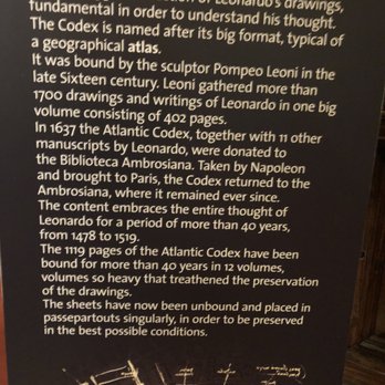 Pinacoteca Ambrosiana - Atlantic Codex history - Landmarks & Historical Buildings Near Me - Milan, Michigan