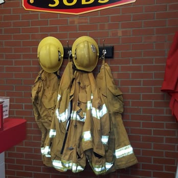 Firehouse Subs - Firefighter chic decor - Sandwiches Near Me - Simi Valley, California Firehouse Subs - Firefighter chic decor - Sandwiches Near Me - Simi Valley, California