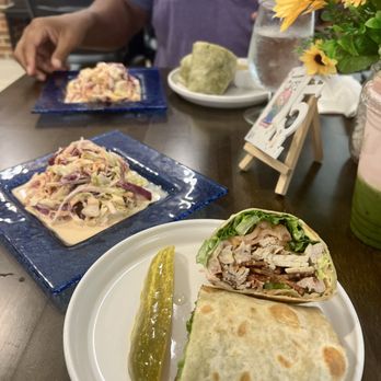 Cafe on Main - Turkey Wrap/ freshly roasted turkey & side of delish cold slaw - Cafes Near Me - Mays Landing, New Jersey Cafe on Main - Turkey Wrap/ freshly roasted turkey & side of delish cold slaw - Cafes Near Me - Mays Landing, New Jersey