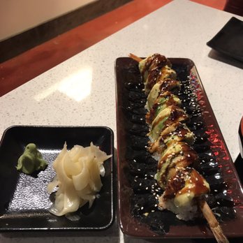 ShaBuShi - Dragon roll with some wasabi and ginger. - Japanese Near Me - Los Angeles, California