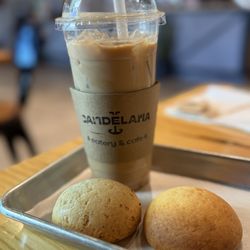 Iced Latte , Pan de Bono and Almojábana is a must!