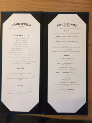 Menu photo 3 Four Winds Brewing Delta, BC Menu photo 3 Four Winds Brewing Delta, BC