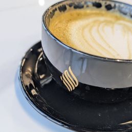 Pistachio latte with oat milk Pistachio latte with oat milk