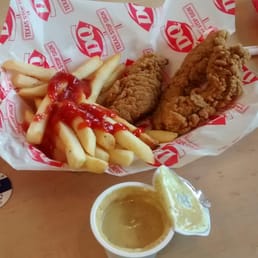 I got the $5 deal. Chicken strip, fries, drink, and a sundae