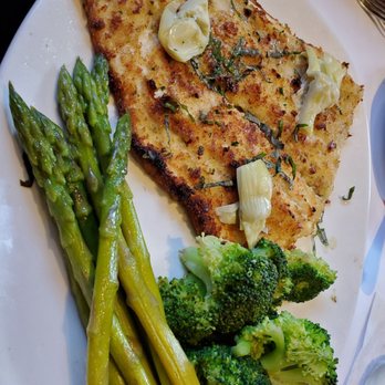 Bonefish Grill - Sept 2020: Pecan Parmesean-Crusted Rainbow Trout ($21.40 & 790 calories) - Seafood Near Me - Lutz, Florida Bonefish Grill - Sept 2020: Pecan Parmesean-Crusted Rainbow Trout ($21.40 & 790 calories) - Seafood Near Me - Lutz, Florida