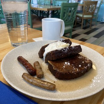 Olivia's Cafe - Banana Bread French Toast - New American Near Me - Lake Buena Vista, Florida Olivia's Cafe - Banana Bread French Toast - New American Near Me - Lake Buena Vista, Florida