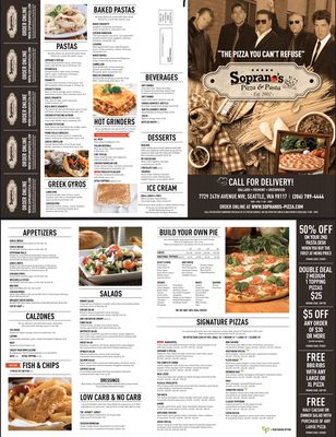 Menu photo 4 Sopranos Pizza & Pasta Seattle, WA Menu photo 4 Sopranos Pizza & Pasta Seattle, WA