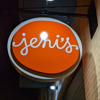 Jeni's Splendid Ice Creams - Street sign on Garrett Street at night. - Ice Cream & Frozen Yogurt Near Me - Atlanta, Georgia Jeni's Splendid Ice Creams - Street sign on Garrett Street at night. - Ice Cream & Frozen Yogurt Near Me - Atlanta, Georgia