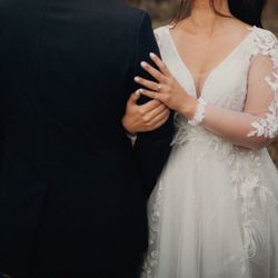 Inna's Bridal Alterations - The beautiful sleeves she built!