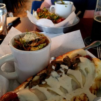 Camino - Reed Street (mega) dog and crispy Brussels sprouts - Diners Near Me - Milwaukee, Wisconsin
