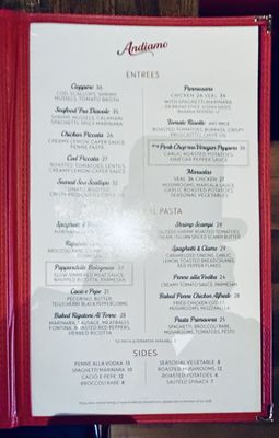 Menu photo 1 Andiamo Mystic, CT