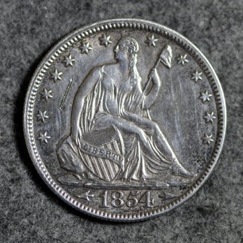 Arlington Coins - 1854 O Seated Liberty Half Dollar - Jewelry Near Me - Arlington, Texas Arlington Coins - 1854 O Seated Liberty Half Dollar - Jewelry Near Me - Arlington, Texas