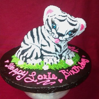 Lavish Cakes & Catering - My white baby tiger birthday cake 02/13/11. - Caterers Near Me - Cedar Creek, Texas