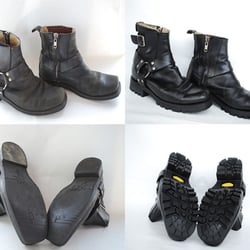 Shoe Repair & Beyond - Motorcycle riding boots resoling.