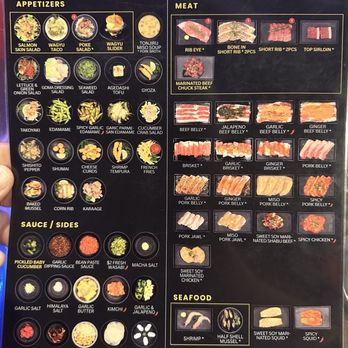 MIU Japanese BBQ - B Course Menu - April 2026 - Japanese Near Me - Las Vegas, Nevada