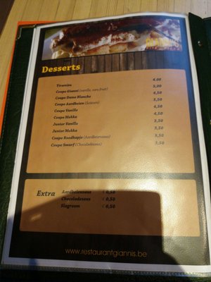 Menu photo 1 Gianni's Antwerp, VAN