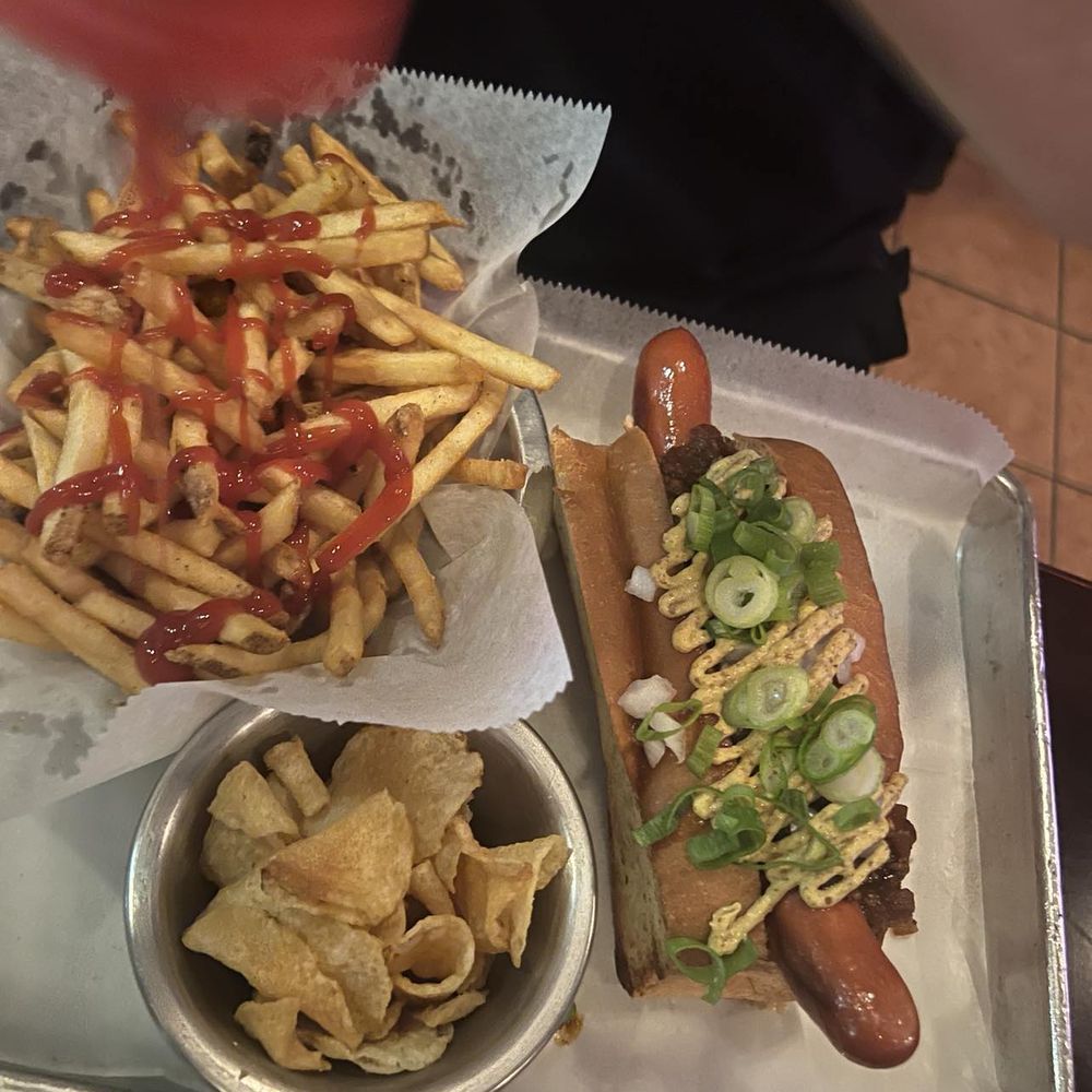 Destination Dogs - fries + cyclone - Hot Dogs Near Me - New Brunswick, New Jersey Destination Dogs - fries + cyclone - Hot Dogs Near Me - New Brunswick, New Jersey