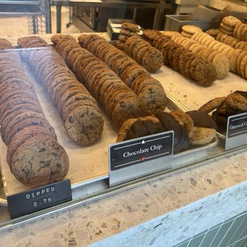 Pacific Cookie Company - Chocolate chip cookies on display. - Desserts Near Me - Santa Cruz, California Pacific Cookie Company - Chocolate chip cookies on display. - Desserts Near Me - Santa Cruz, California