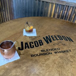 Moscow mule with their very own strawberry vodka!