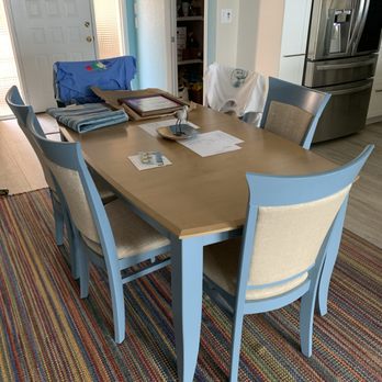 Pampered Cargo - A table and eight chairs picked up and delivered for consignment. - Movers Near Me Pampered Cargo - A table and eight chairs picked up and delivered for consignment. - Movers Near Me